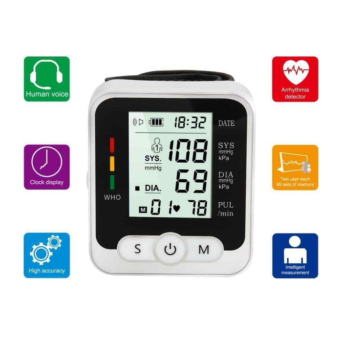 RAK189 Wrist Blood Pressure Monitor Tensimeter Digital Pergelangan Tangan Tekanan Darah