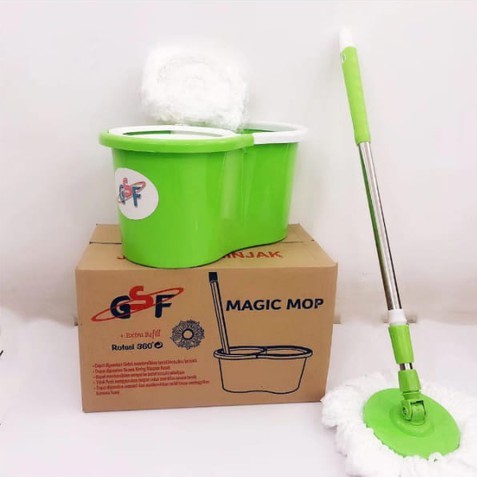 MAGIC MOP GSF MURAH / ALAT PEL PEMBERSIH LANTAI / MAGIC MOP GSF STAINLESS STEEL / ALAT PEL PUTAR / SPIN MOP