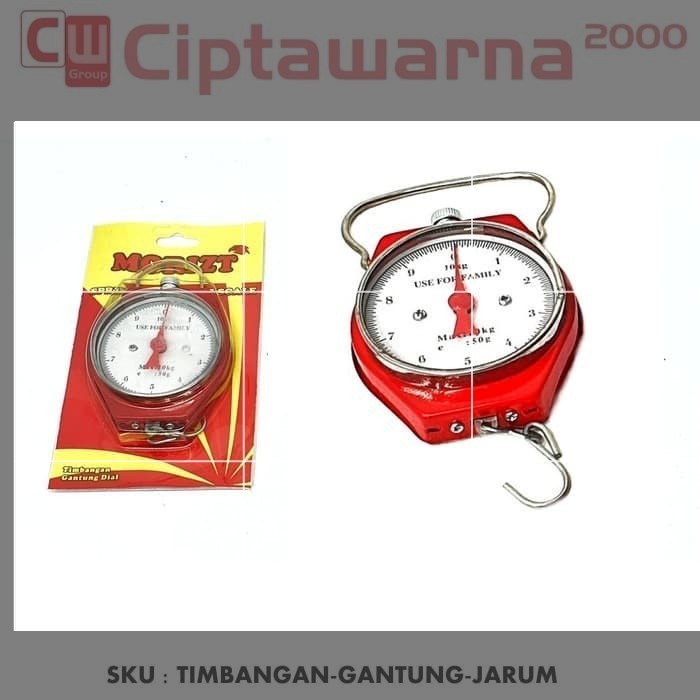 Timbangan gantung manual 10kg / timbangan gantung dial jarum 10kg plat