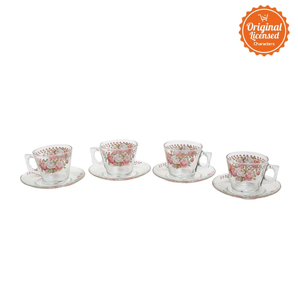 Character Land - Brighton Cup And Saucer Set Summer Rose 4 set