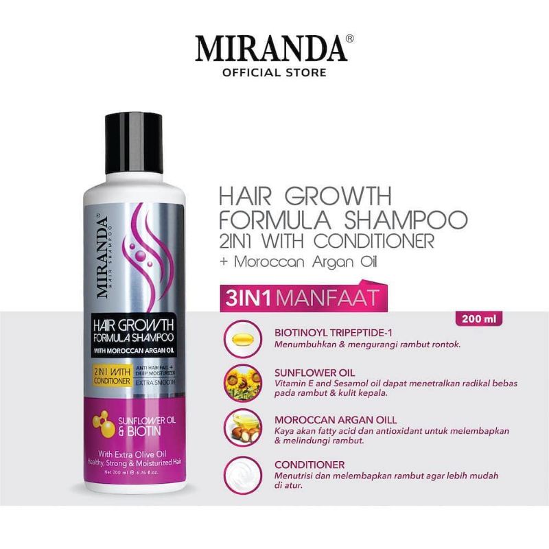 MIRANDA HAIR GROWTH FORMULA SHAMPO 200ml