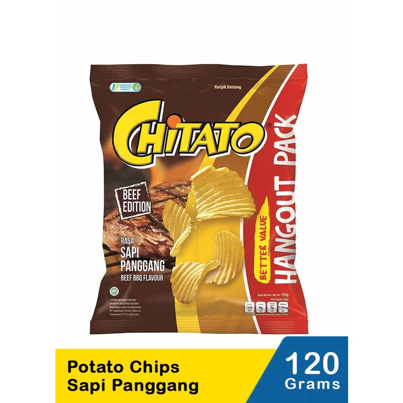 

Chitato Snack Potato Chips Sapi Panggang 120G