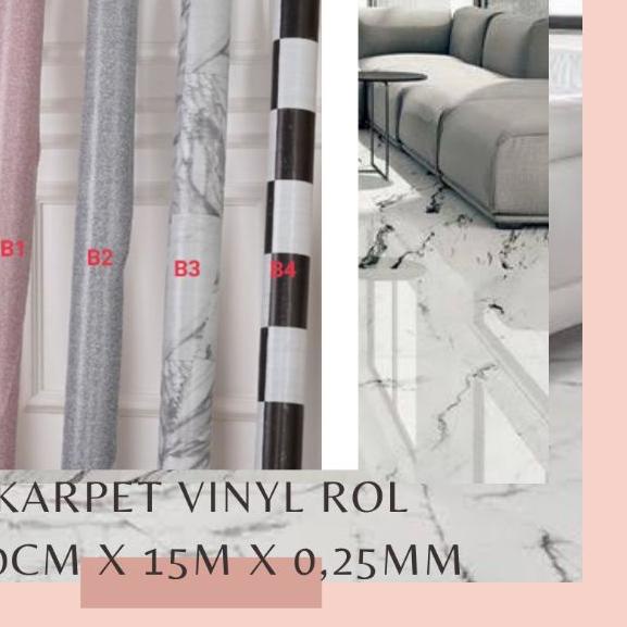 ۝ Jual Karpet Plastik Vinyl 1 ROLL (15 & 10 meter) Untuk Alas Meja dan Lantai, Beragam ☃