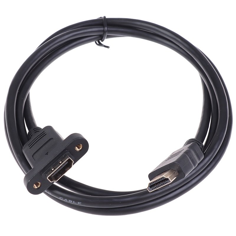 &lt; E2id &amp; &gt; 1Pc Kabel Extension Hdmi Male Ke Female Lapis Emas Dengan Sekrup