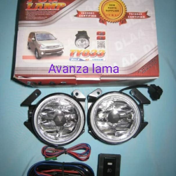 foglamp bemper BUMPER lampu SOROT kabut toyota avanza VVTI lama DLAA