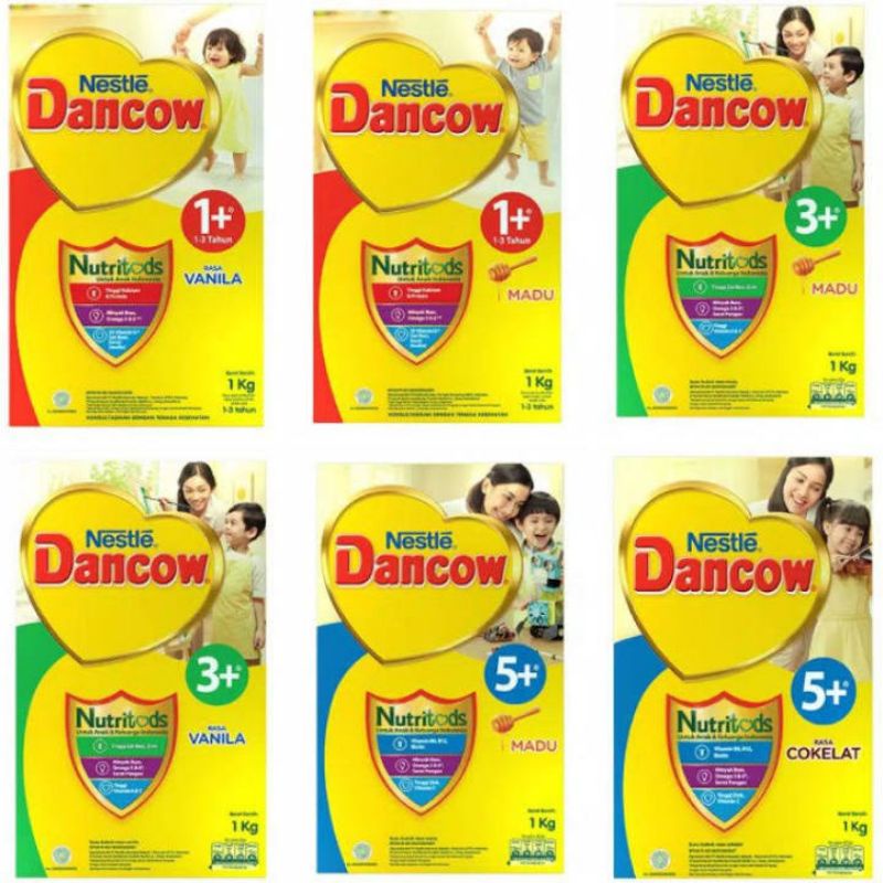 Dancow 1+ dan Dancow 3+ 1kg | 1000gr | 800gr Rasa Madu dan Vanila exp 2023