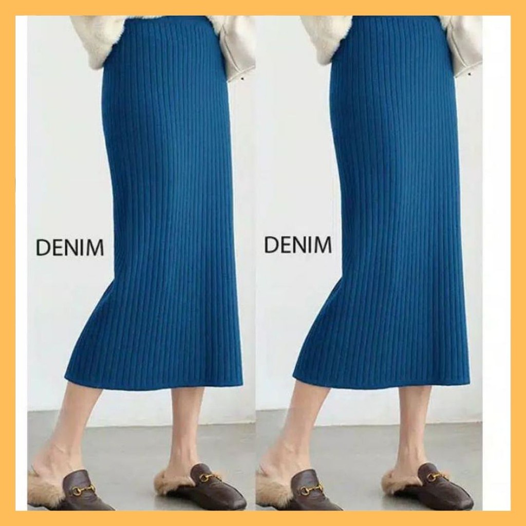 MIDI SKIRT WANITA / Rok Pendek Wanita / Rok Rajut Wanita / mini skirt / pakaia rajut wanita / Rok