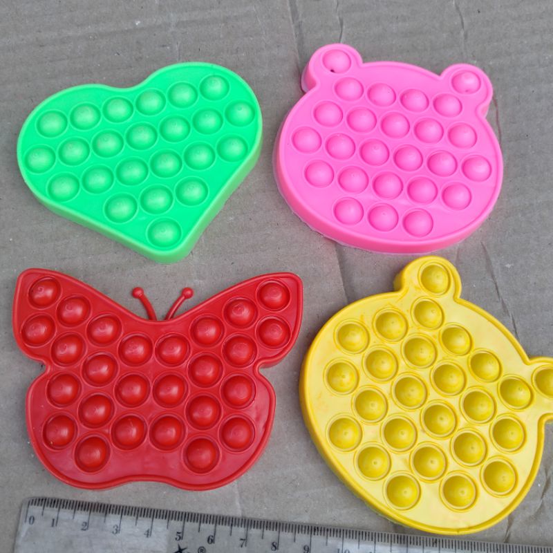 1 PCS MAINAN POP IT MINI KARET SILICON/BUBBLE TOYS GROSIR-1
