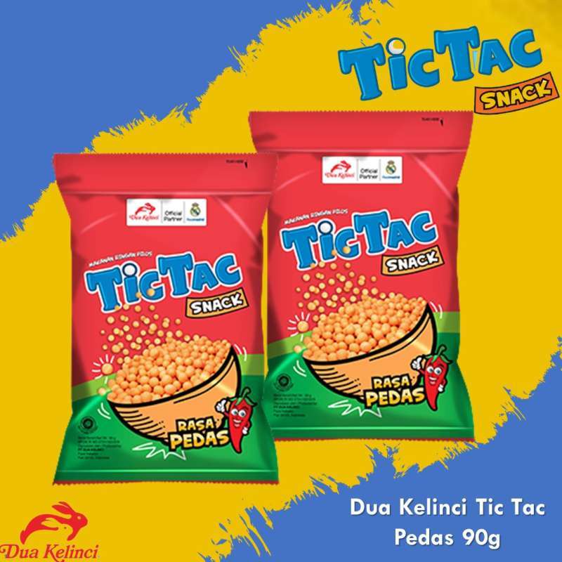 2 Pcs Dua Kelinci TicTac Pedas 90 gram