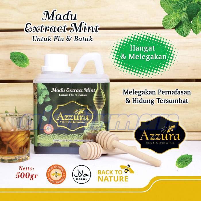 

Madu Azzura - Madu Extract Mint Untuk Batuk dan Flu 500gr yy0b
