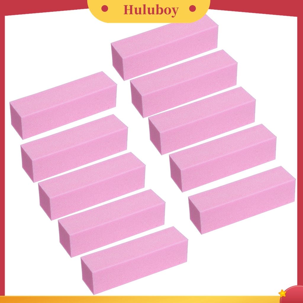 Huluboy Huluboy♡ 10pcs / Set Alat Kikir Kuku Multifungsi 4 Sisi Anti Abrasion Untuk Manicure Pedicure