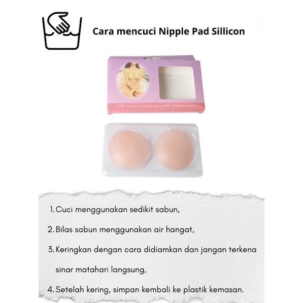 Nipple Cover Silicone Pad Penutup Puting Bulat dan Bunga