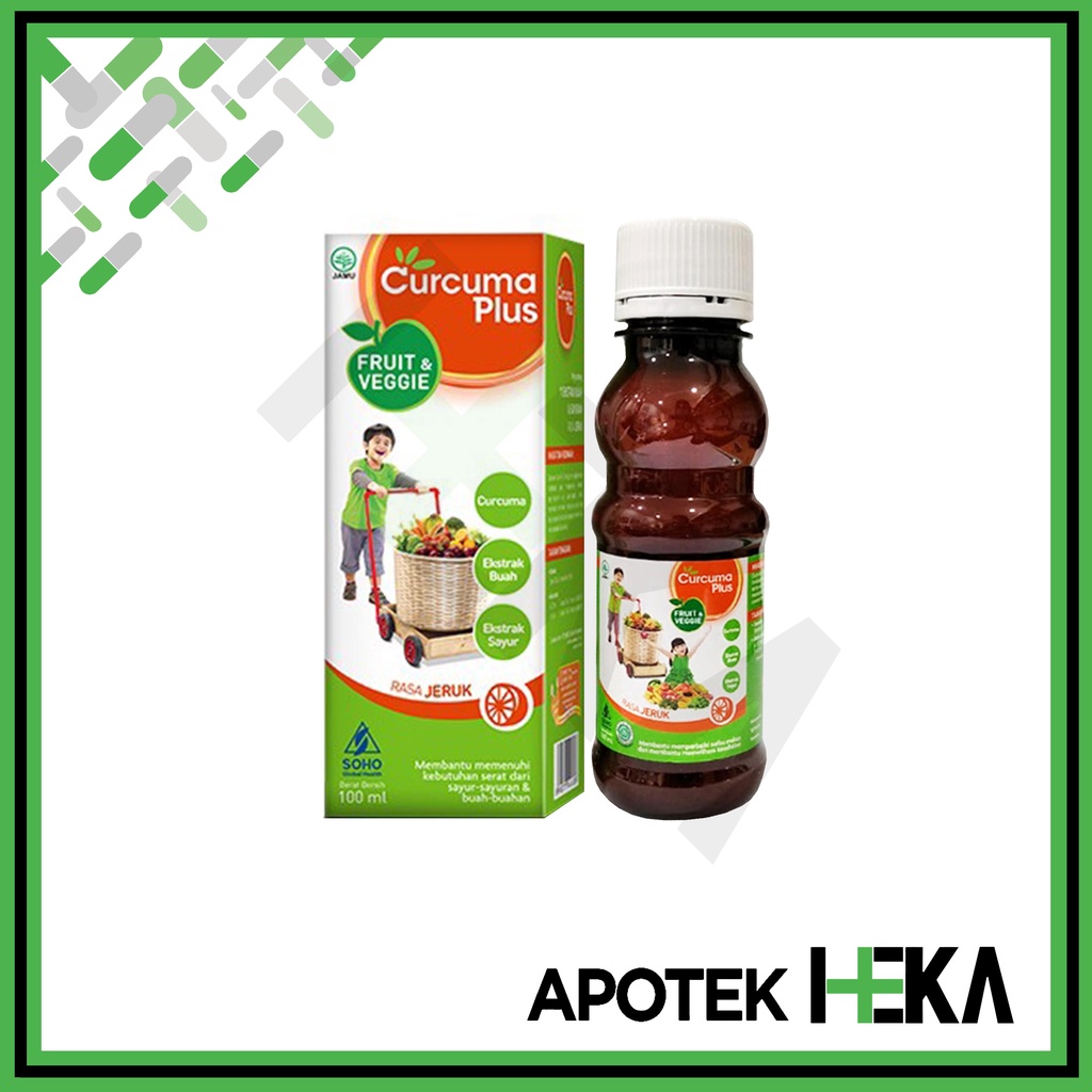 Curcuma Plus Fruit and Veggie Jeruk 100 ml - Sirup Pertumbuhan Anak (SEMARANG)