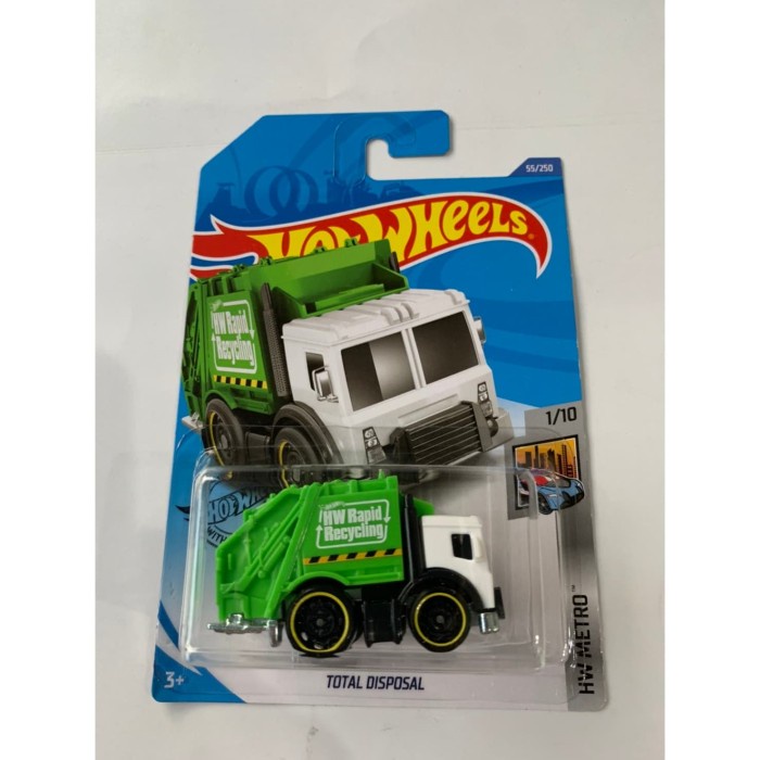 HOT WHEELS HOTWHEELS TOTAL DIPOSAL MOBIL TRUK PENGANGKUT SAMPAH