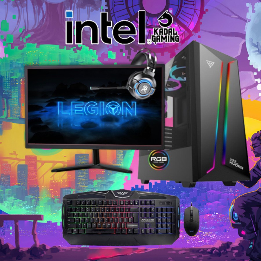 PC Gaming Intel Core i5 3470 VGA GTX 750TI 4GB Paket Full set Komputer Rakitan Kantor Design Render Livestream Editing