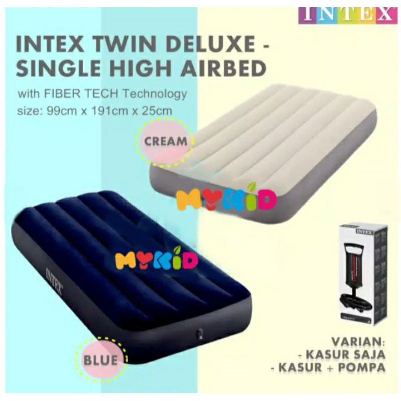 kasur pompa intex Twin Deluxe trendy