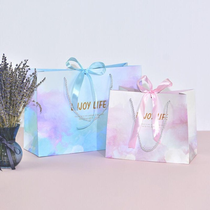 

(TERLARIS) Paperbag Kado Tas Kertas Goodie Bag Gift Bag Enjoy M 25X12X20