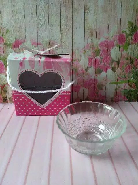 Mangkok Beling Kemasan Box Isi 15pcs Gratis Kartu Ucapan