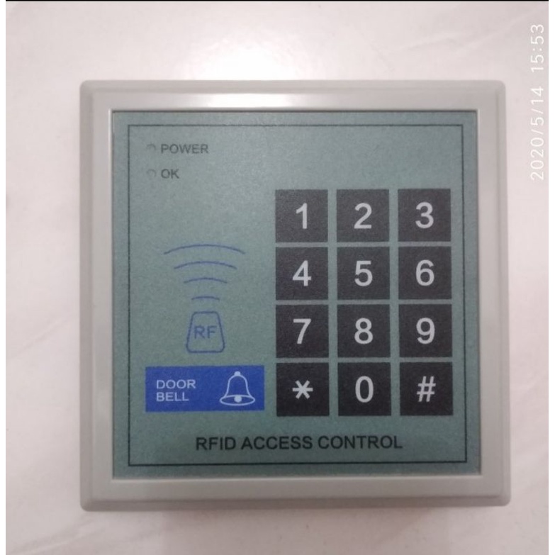 RFID PROXIMITY ENTRY DOOR LOCK ACCESS CONTROL SYSTEM pintu kunci