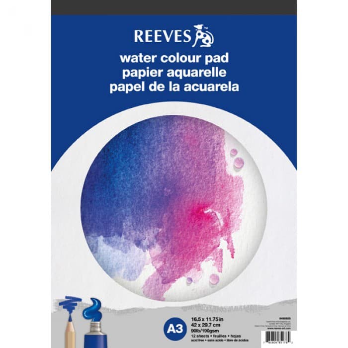 

Lyra Sketch Book - Kiky Sketch Book - Papan Tulis Gambar Reeves Water Colour A3 Pad / Reeves Water
