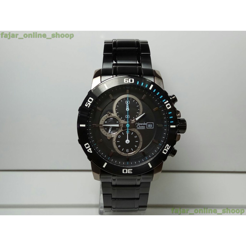 Jam Alexandre Christie AC 6473 MC Black Blue Original
