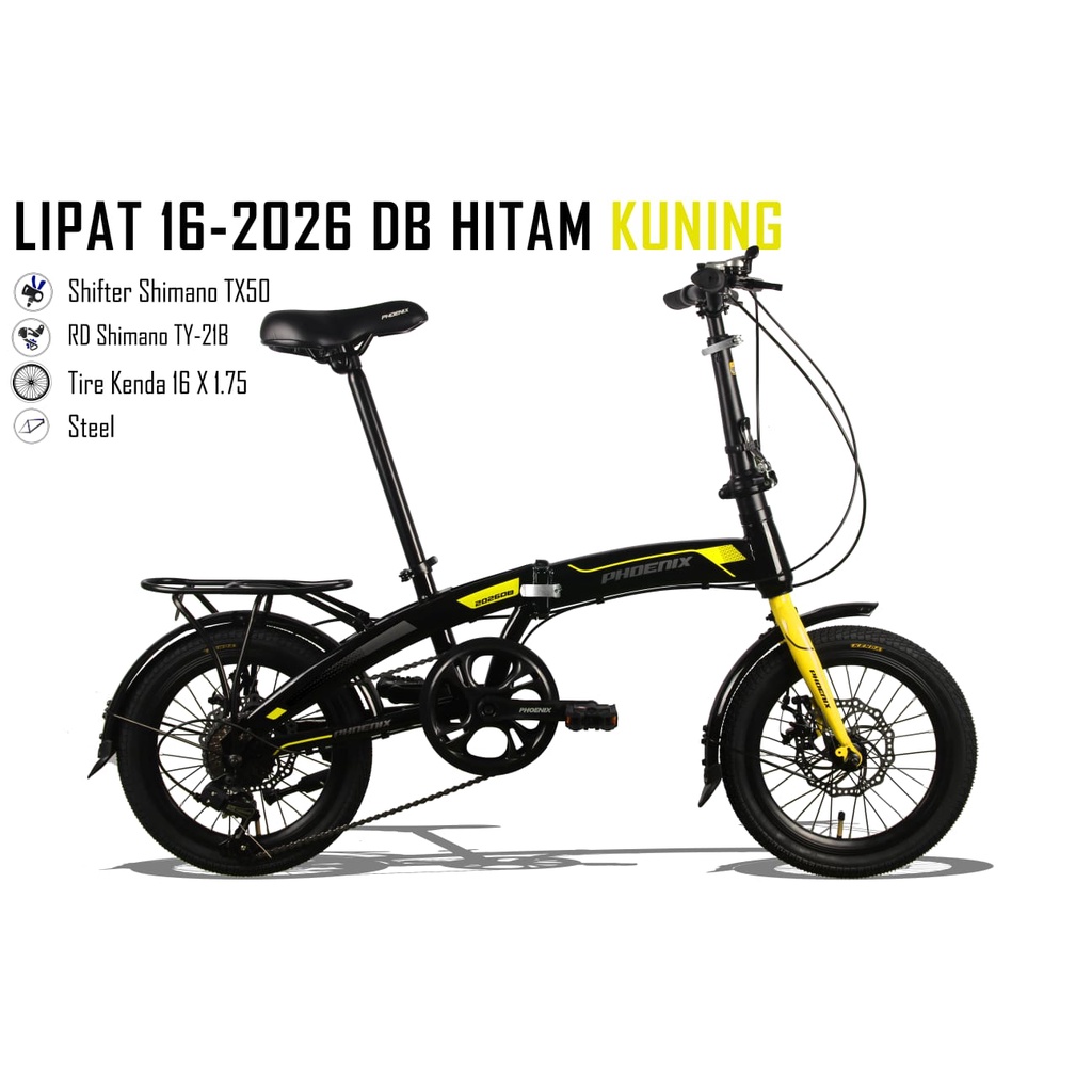 SEPEDA LIPAT 16" PHOENIX 2026 DB