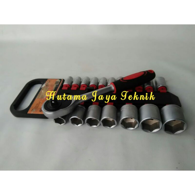 Kunci Sok Sock Socket Set Crv 19 pc 8-32 mm Aldo