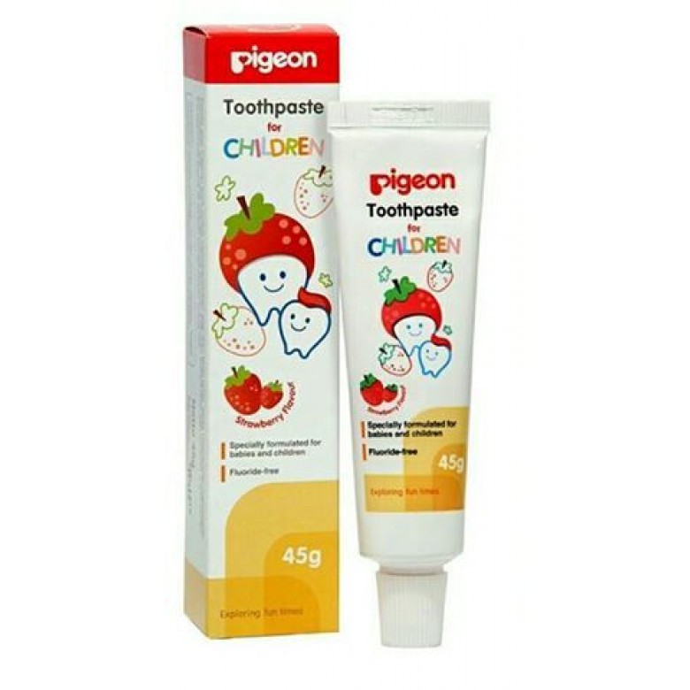 Pigeon Toothpaste 45gr Strawberry - Pasta Gigi Bayi