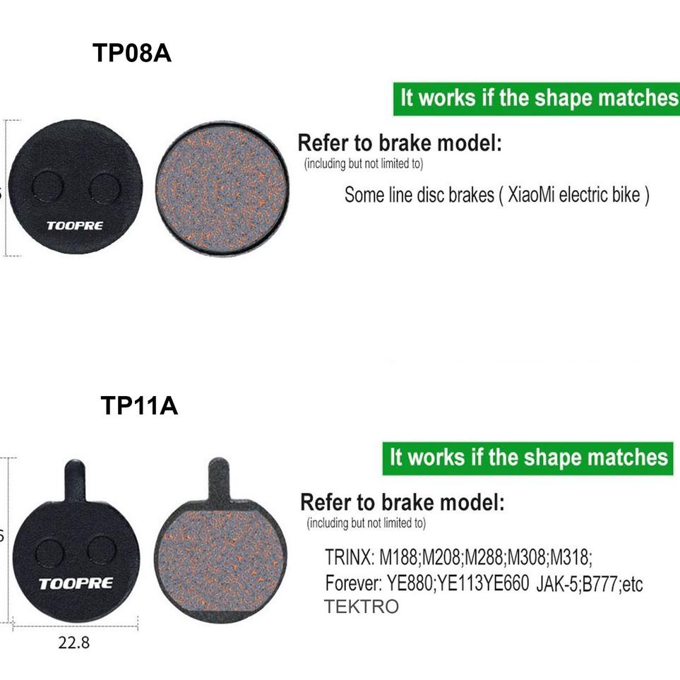 Kampas Rem Brake Pad Sepeda Cakram Lipat Mtb Gunung Bulat Tektro Zoom Avid Novela Polygon Electic Sc
