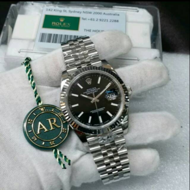 Jam Tangan Pria Mewah Branded Rolex Datejust Swiss Clone Ori 1:1