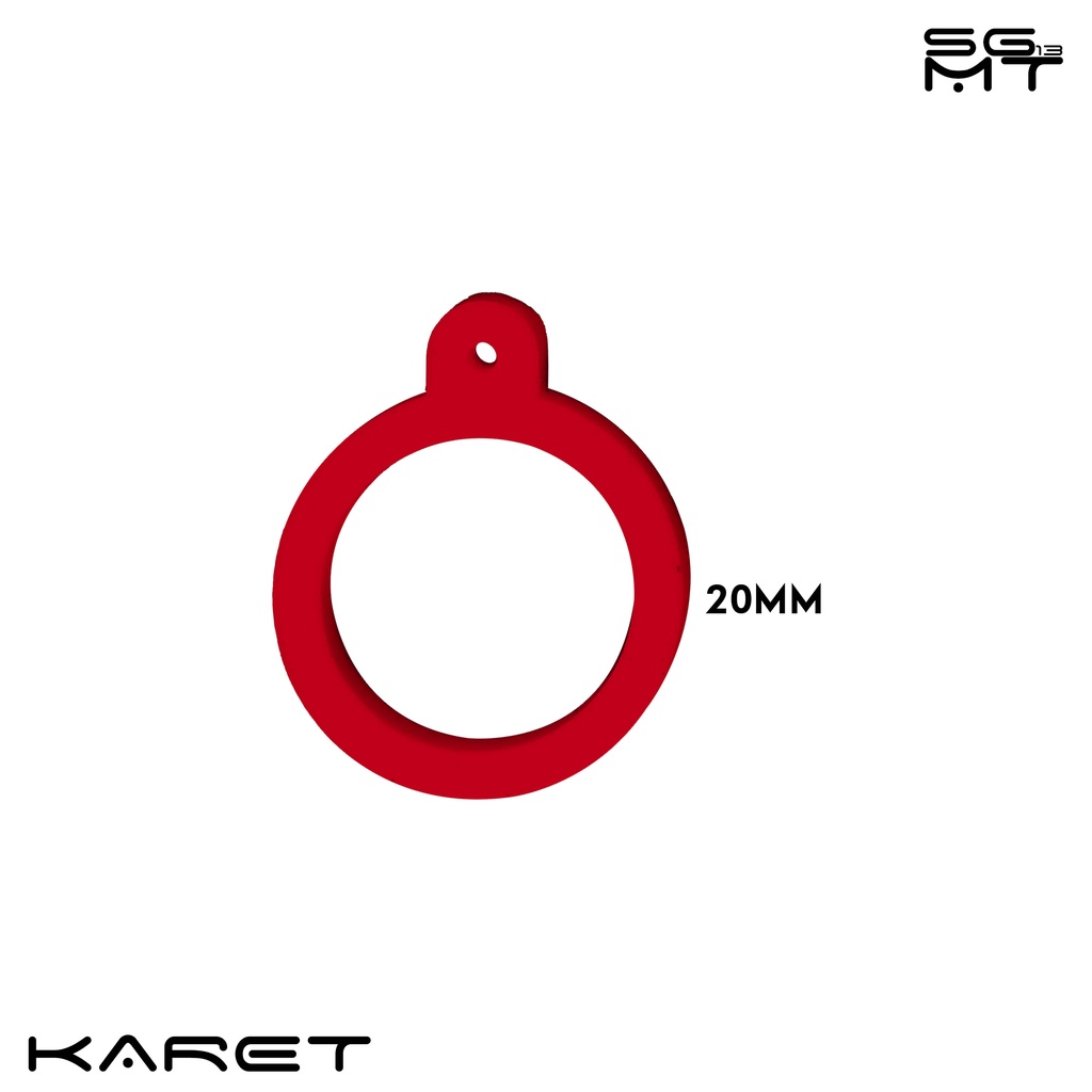 Karet Pods Vape Ukuran 13mm, 20mm, dan 40mm Warna Merah