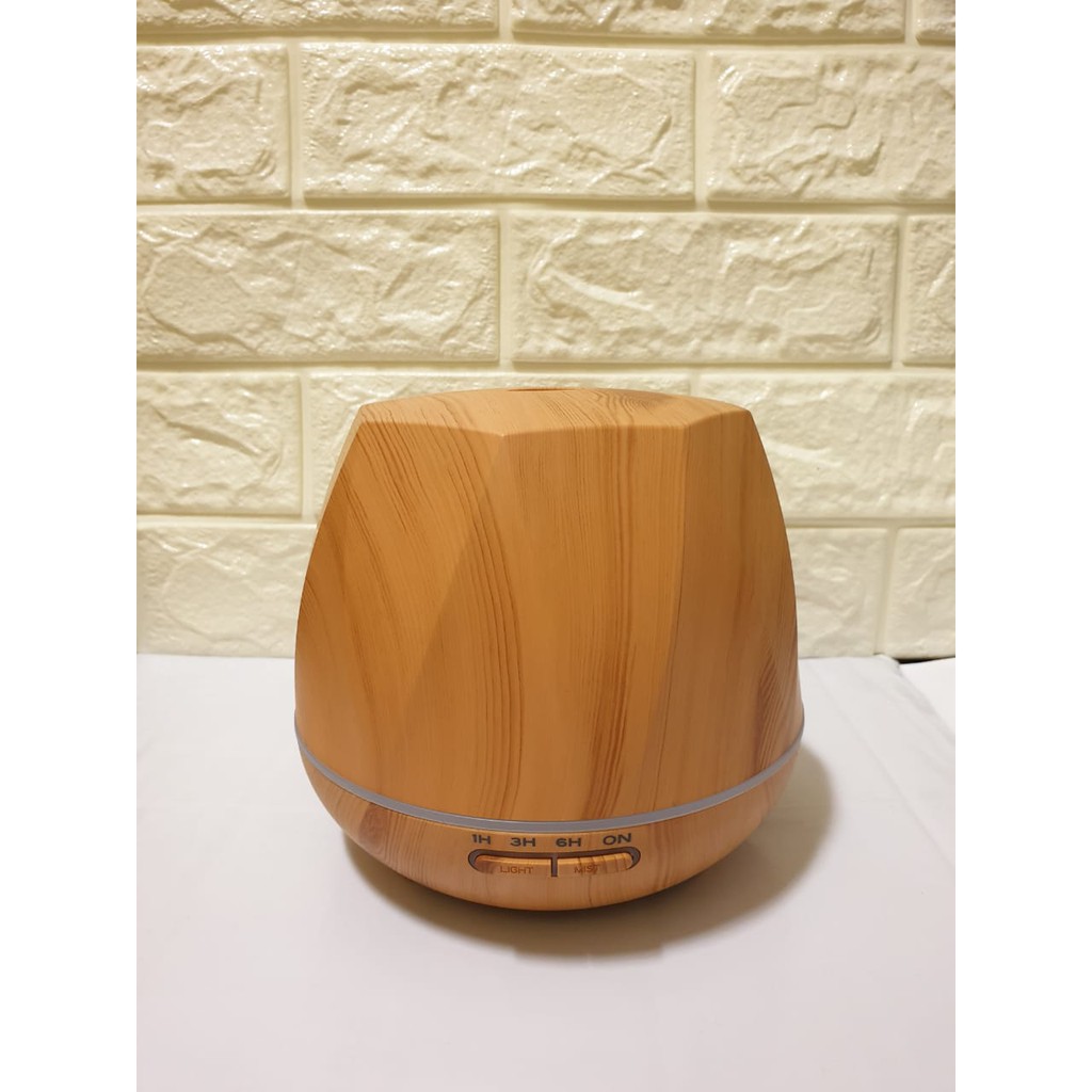 Humidifier Wooden Octagon Aroma Diffuser Ultrasonic Aroma 7 Color