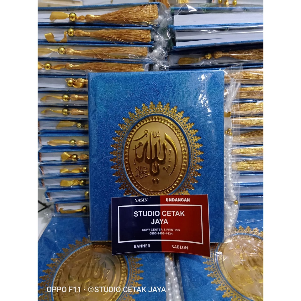 Cetak Buku Yasin dan Tahlil Hardcover 240 Hal Free Tasbih