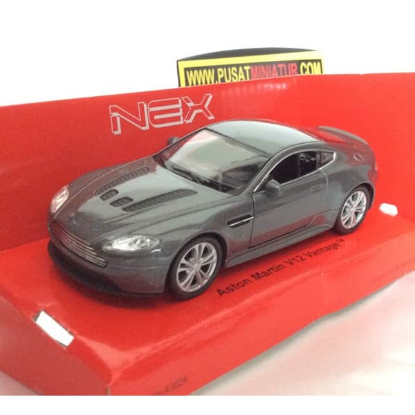 ASTON MARTIN V12 VANTAGE (ABU-ABU), SKALA 1:36 - WELLY (DIECAST)