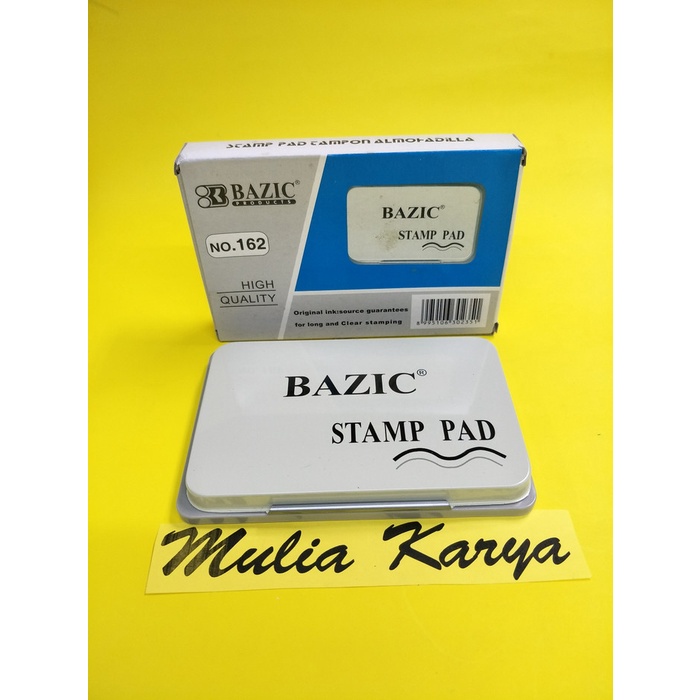 

Bagus Bak Stempel / Stamp Pad Bazic 5 Pilihan Warna Tinta Terbatas