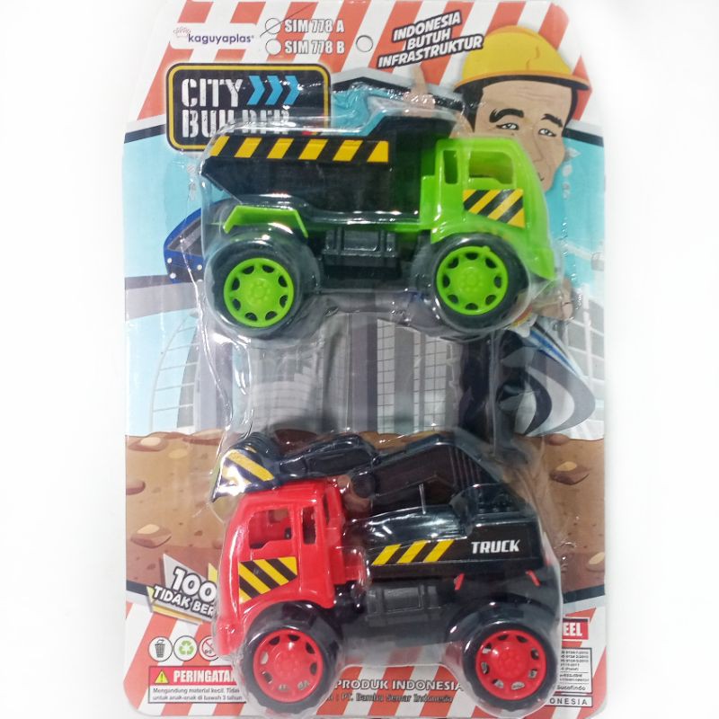 MAINAN MOBIL TRUK KONTRUKSI SET MURAH MERIAH