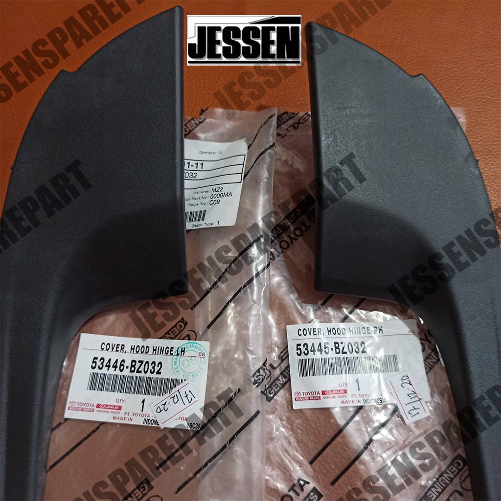 COVER HOOD HINGE / KARET SAMPING KAP MESIN AGYA/AYLA 53445 BZ032 / 53446 BZ032