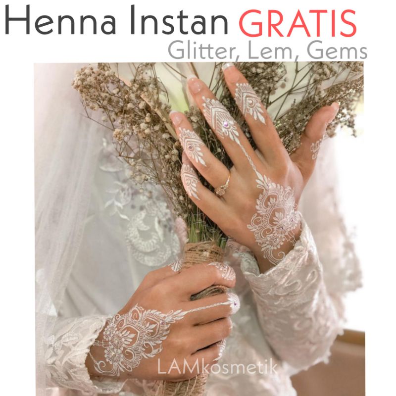 HENNA INSTAN / HENNA TEMPEL / HENNA TEMPORER / HENNA WEDDING / HENNA MURAH