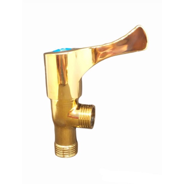 Stop Kran Single TEE Gold - Stop Keran Shower Closet gold emas  - Stop Kran Single Toilet Emas