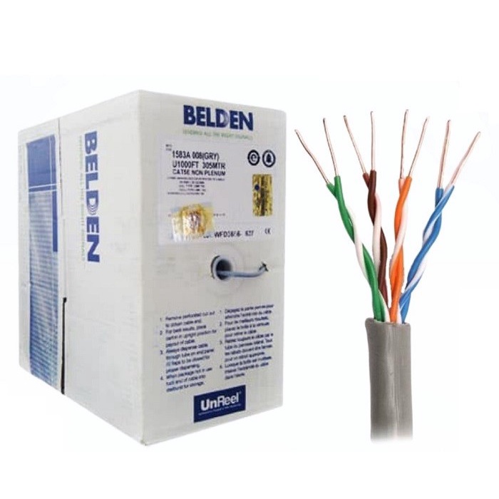 Per Meter Kabel LAN BELDEN CAT5E CAT 5E CAT5 E UTP LAN Meteran