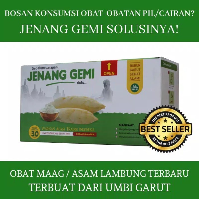 

jenang Gemi Bubur Umbi Garut (Obat Maag Gerd)