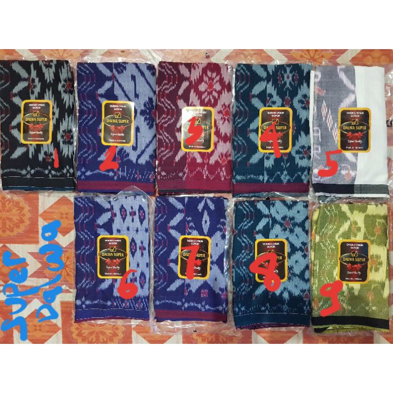 Sarung goyor merk DALWA kualitas 2 dan kualitas super