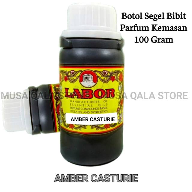 Bibit Minyak Wangi Amber Casturie Kasturi Labor 100ml