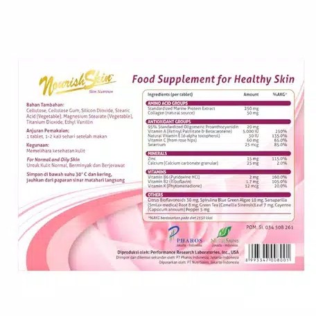 Nourish Skin PINK Isi 60 Tablet