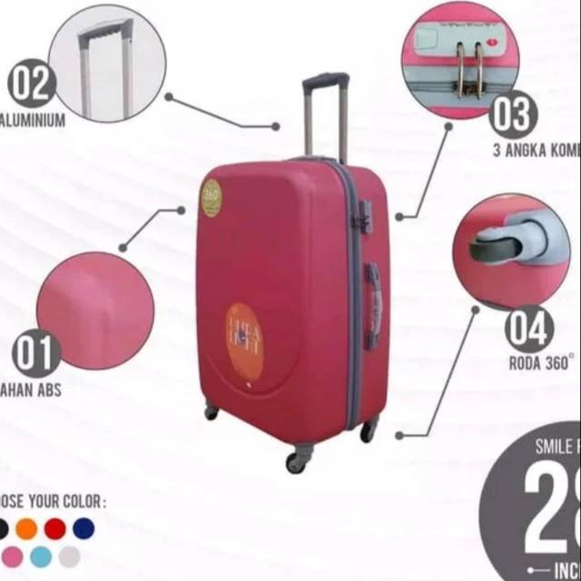 KOPER Polo Hoby 28 inchi -807 viber Hardcase luggage waterproof original