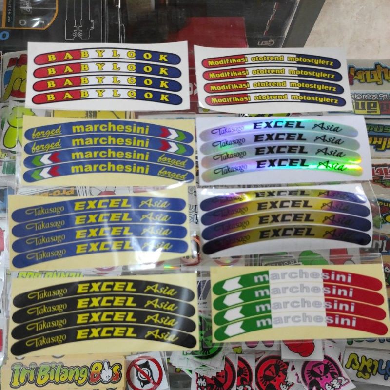 Stiker Velg Takasago Marchesini Babylook