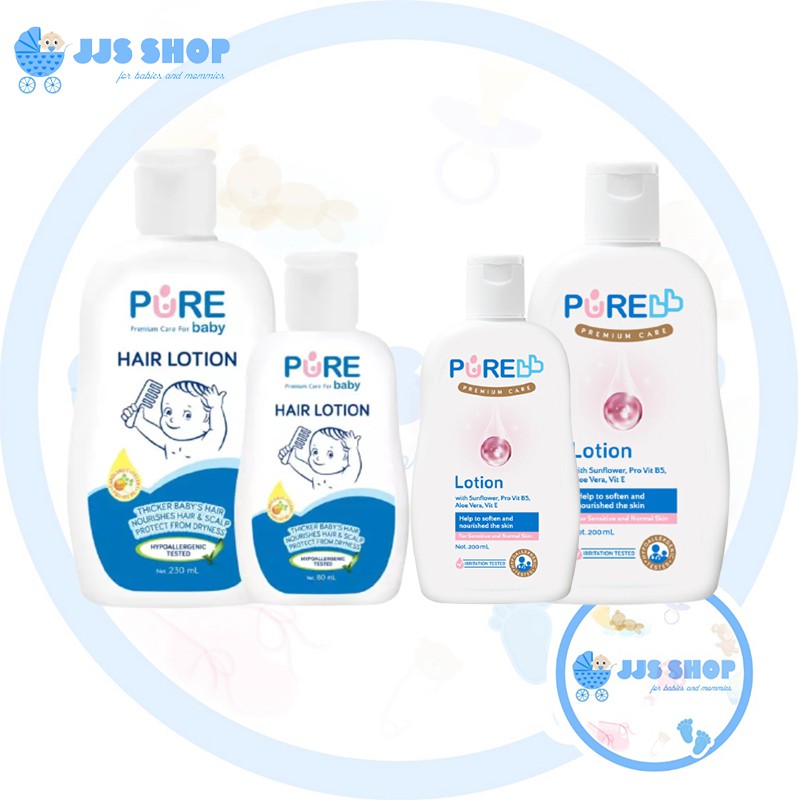 PURE BB PUREBB BABY Lotion 80ml 200ml / Hair Lotion 80ml 230ml / Losion Badan Rambut Bayi Anak