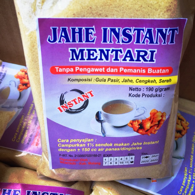 

Jahe Instan Mentari