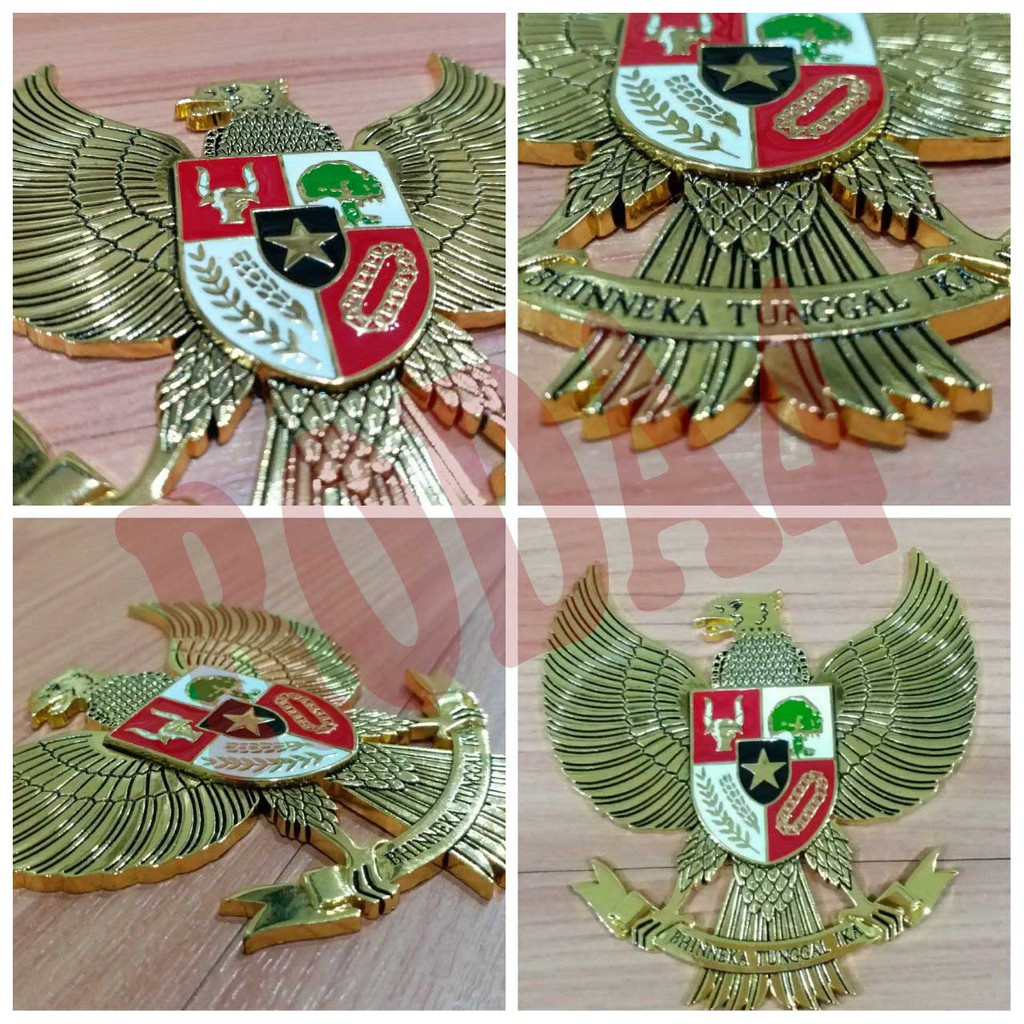 PREMIUM EMBLEM GRILL  atau PLAT NO MOBIL GARUDA PANCASILA  GOLD