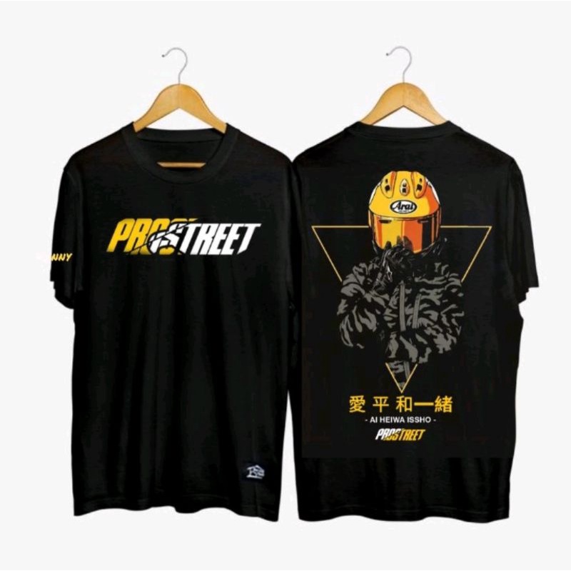 T-SHIRT PROSTREET|KENI|BAJU KAOS|BLACK|NEW|ORIGINAL KAOS
